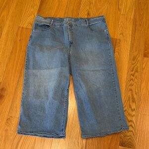 Blue Denim Capri Jeans